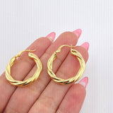 Candongas Mati 3.6gr / 1 1/4 in / Oro Amarillo 18K *