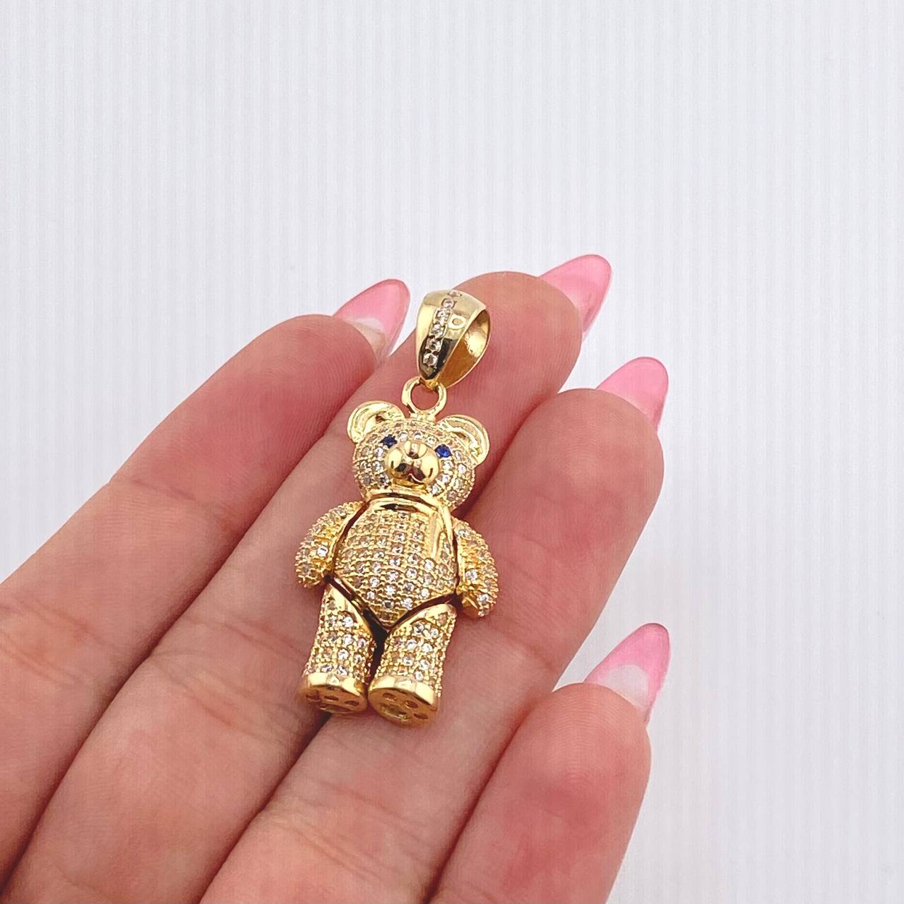 Dije Oso Articulado 8.9gr / 1 1/2 in / Oro Amarillo 18K *