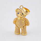 Dije Oso Articulado 8.9gr / 1 1/2 in / Oro Amarillo 18K *