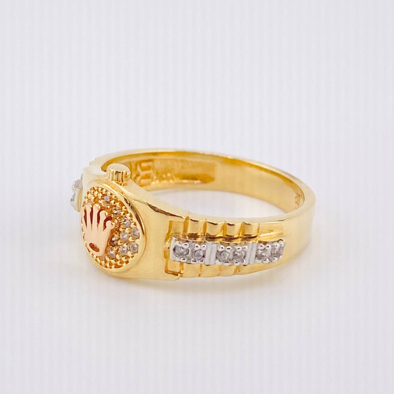 Anillo Correa Corona 4.5gr / T7 / Oro Amarillo 18K *