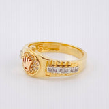 Anillo Correa Corona 4.5gr / T7 / Oro Amarillo 18K *