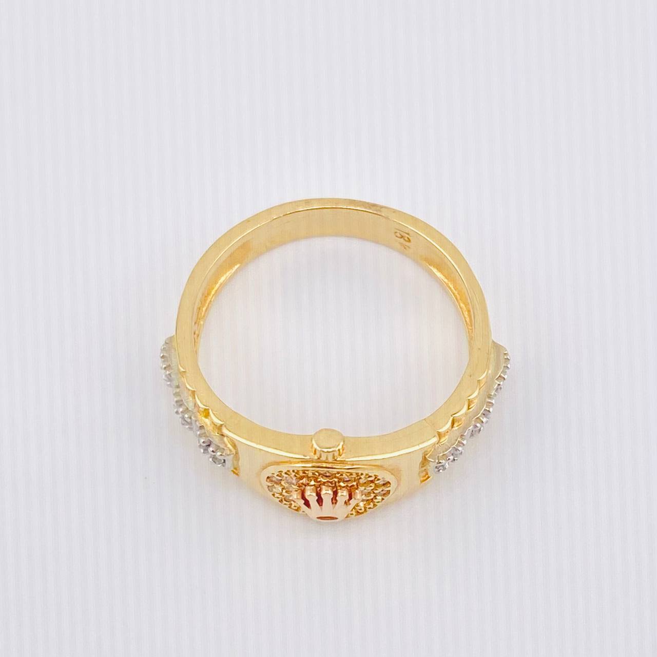 Anillo Correa Corona 4.5gr / T7 / Oro Amarillo 18K *
