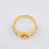 Anillo Correa Corona 4.5gr / T7 / Oro Amarillo 18K *