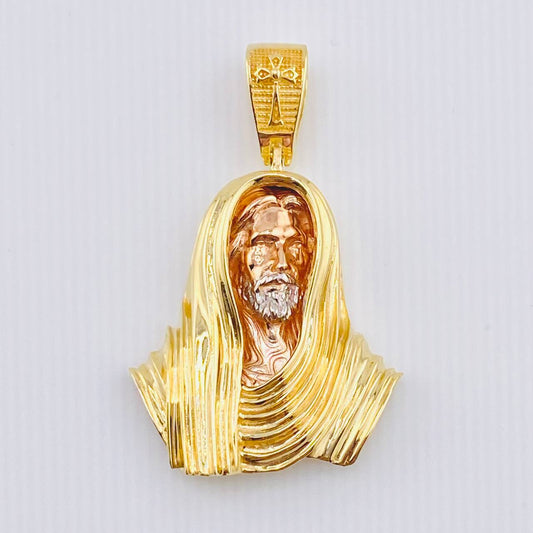 Dije Rostro Jesús 20.85gr / 2 in / Tres Oros 18K *