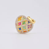 Dije Corazón Tupido 4.5gr / 1 in / Oro Amarillo 18K *