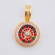 Pendant Mobile Casino Roulette 6.45gr / 1 in / Three Golds 18K *