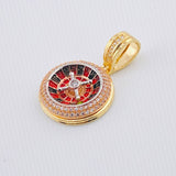Pendant Mobile Casino Roulette 6.45gr / 1 in / Three Golds 18K *