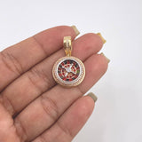 Pendant Mobile Casino Roulette 6.45gr / 1 in / Three Golds 18K *
