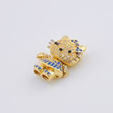 Dije Gata 4.95gr / 3/4 in / Oro Amarillo 18K *