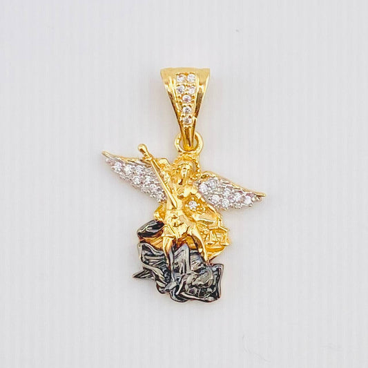 Dije San Miguel 2.9gr / 1 in / Oro Amarillo 18K ©