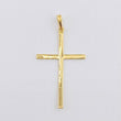 Pendant Cross 1.8gr / 1 3/4 in / Yellow Gold 18K *