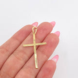 Pendant Cross 1.8gr / 1 3/4 in / Yellow Gold 18K *