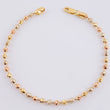 Military Bracelet 6 g / 7 3/4 in / 3.05 mm Three Golds 18K