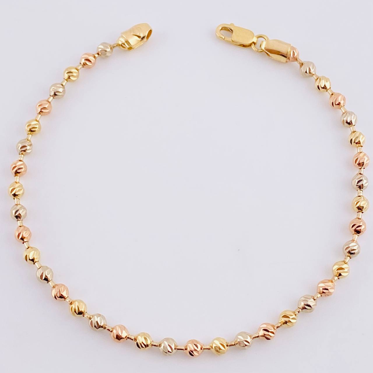 Military Bracelet 6.1 g / 8 in / 3.05 mm Three Golds 18K