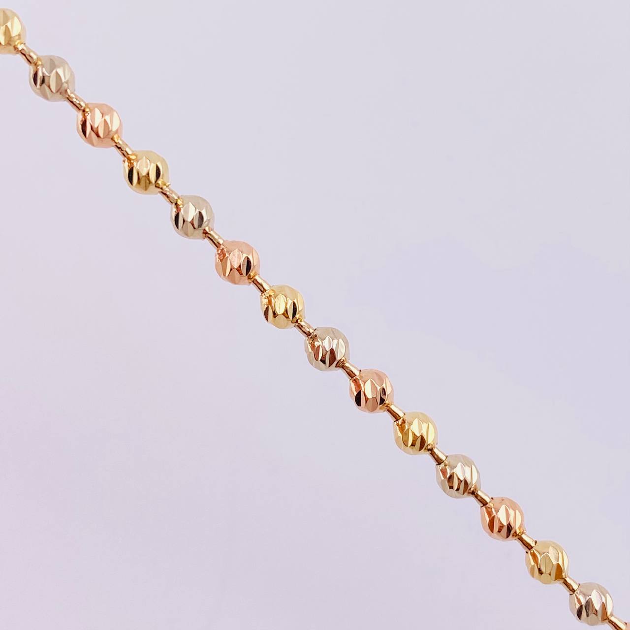 Military Bracelet 6.1 g / 8 in / 3.05 mm Three Golds 18K
