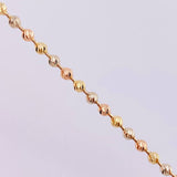 Military Bracelet 6.1 g / 8 in / 3.05 mm Three Golds 18K