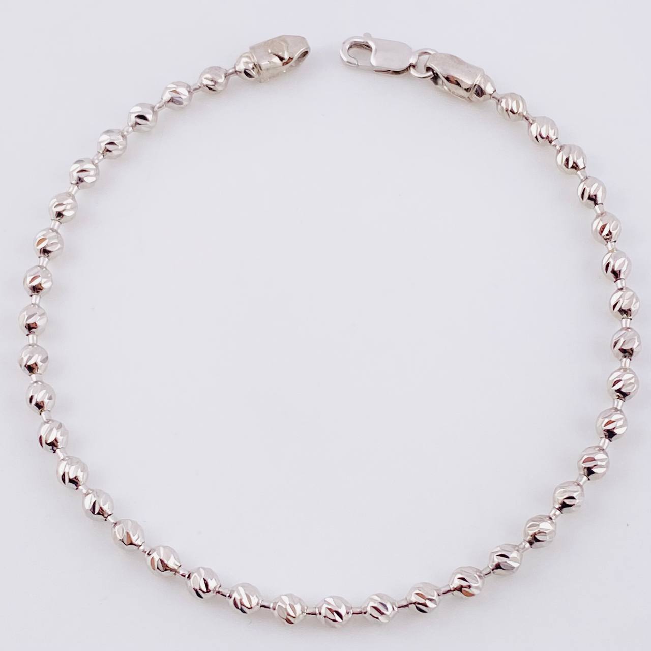 Military Bracelet 6.15 g / 7 3/4 in / 3 mm 18K White Gold
