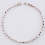 Military Bracelet 6.15 g / 7 3/4 in / 3 mm 18K White Gold