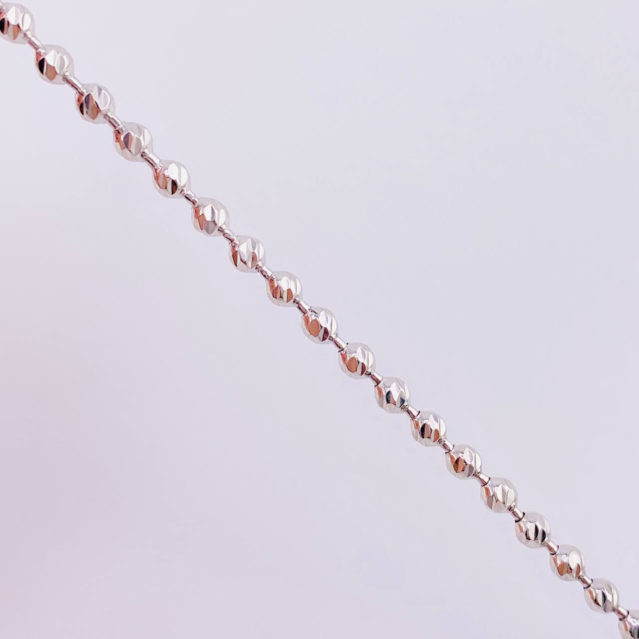 Military Bracelet 6.15 g / 7 3/4 in / 3 mm 18K White Gold