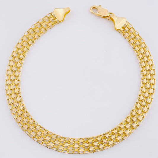 Pulso Chino 6.2 g / 20 cm / 7 mm Oro Amarillo 18K