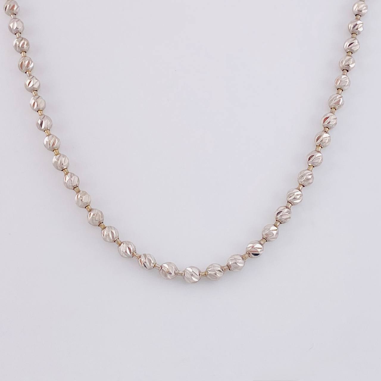 Military Chain 17.85 g / 24 in / 3 mm 18K White Gold