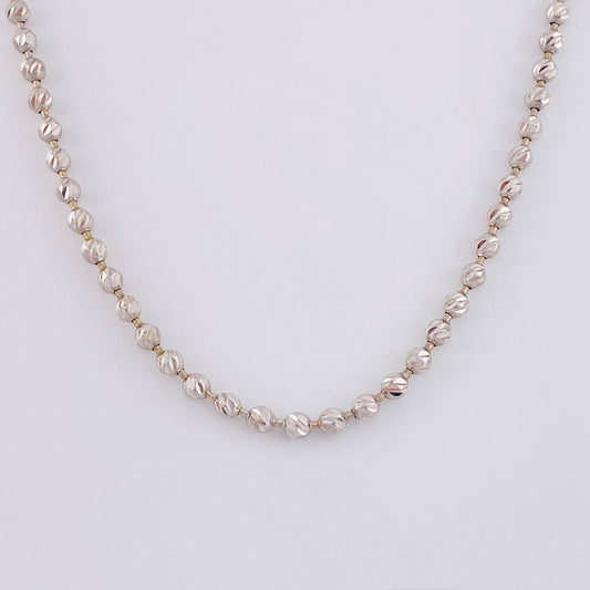 Military Chain 17.85 g / 24 in / 3 mm 18K White Gold