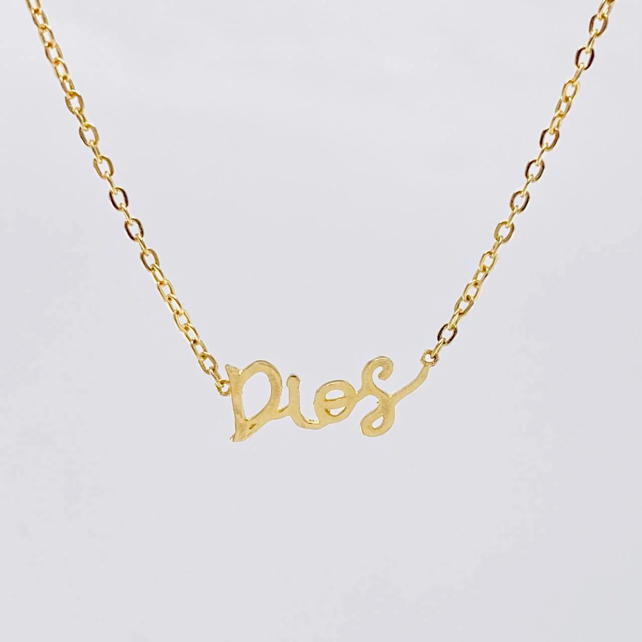 Cadena Aro Seguido Dios 2.6 g / 19 in / 1.4 mm Oro Amarillo 18K