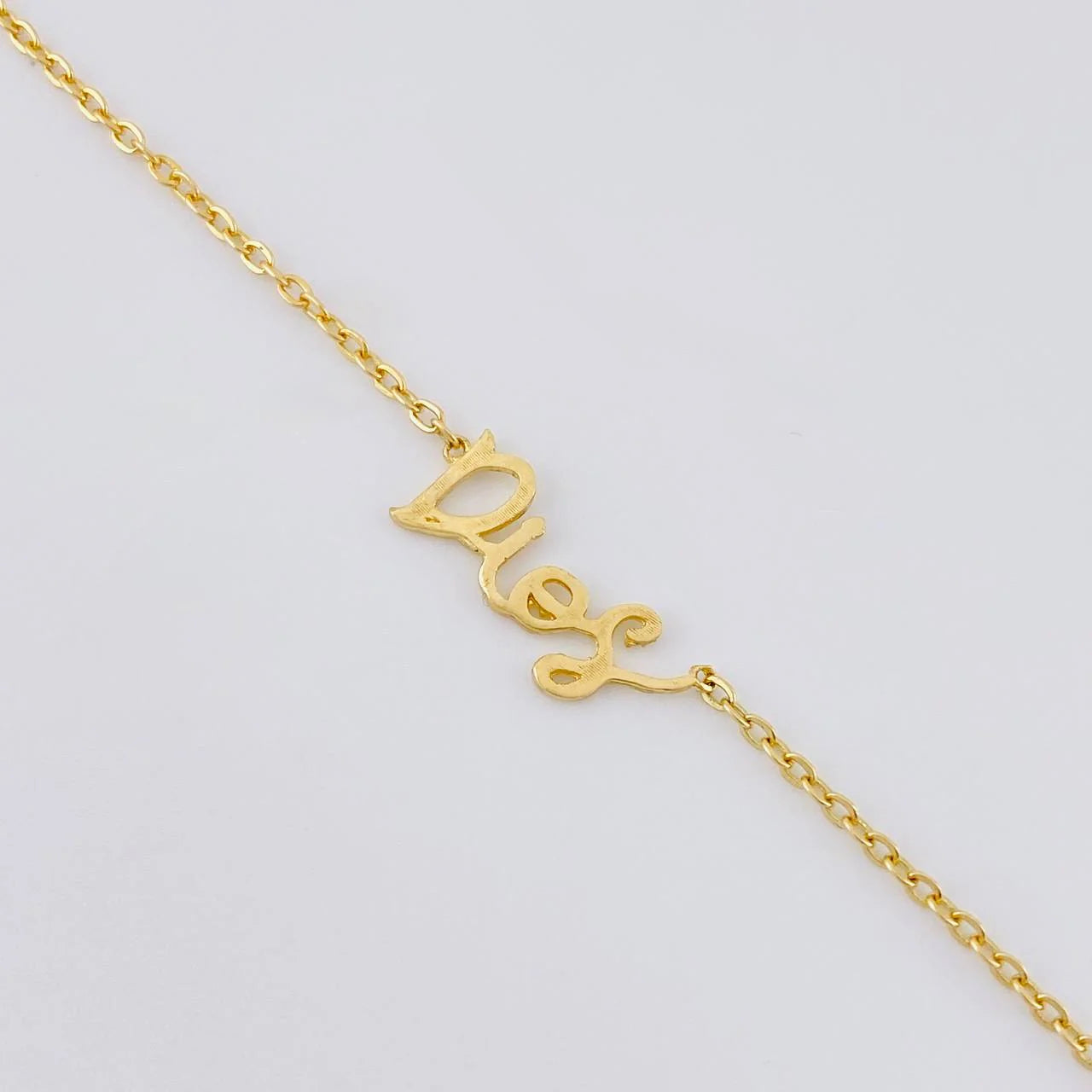 Cadena Aro Seguido Dios 2.6 g / 19 in / 1.4 mm Oro Amarillo 18K
