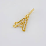 Dije Letra A Cursiva 0.65 g / 1 in Oro Amarillo 18K