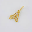 Dije Letra A Cursiva 0.7 g / 1 in Oro Amarillo 18K