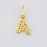 Dije Letra A Cursiva 0.65 g / 1 in Oro Amarillo 18K