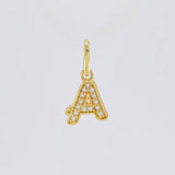 Dije Letra A Cursiva 0.65 g / 1 in Oro Amarillo 18K