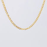Cadena Cubana 3.4g / 50cm / 2.3mm Oro Amarillo 18K