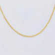 Cadena Cubana 2.25g / 45cm / 2.2mm Oro Amarillo 18K