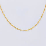 Cadena Cubana 1.95g / 16 in / 2.3mm Oro Amarillo 18K