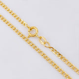 Cadena Cubana 2.85g / 24 in / 2.4mm Oro Amarillo 18K