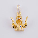Pendant Duck Pistols 2.35g / 1 in 18K Yellow Gold