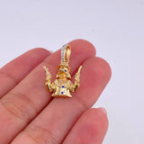 Pendant Duck Pistols 2.35g / 1 in 18K Yellow Gold