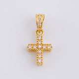 Dije Cruz Doble 1g / 3/4 in Oro Amarillo 18K
