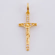Dije Cruz Cristo 0.85g / 1 in Oro Amarillo 18K