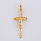 Dije Cruz Cristo 0.85g / 1 in Oro Amarillo 18K