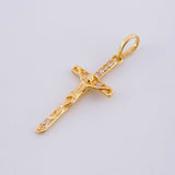 Dije Cruz Cristo 0.85g / 1 in Oro Amarillo 18K