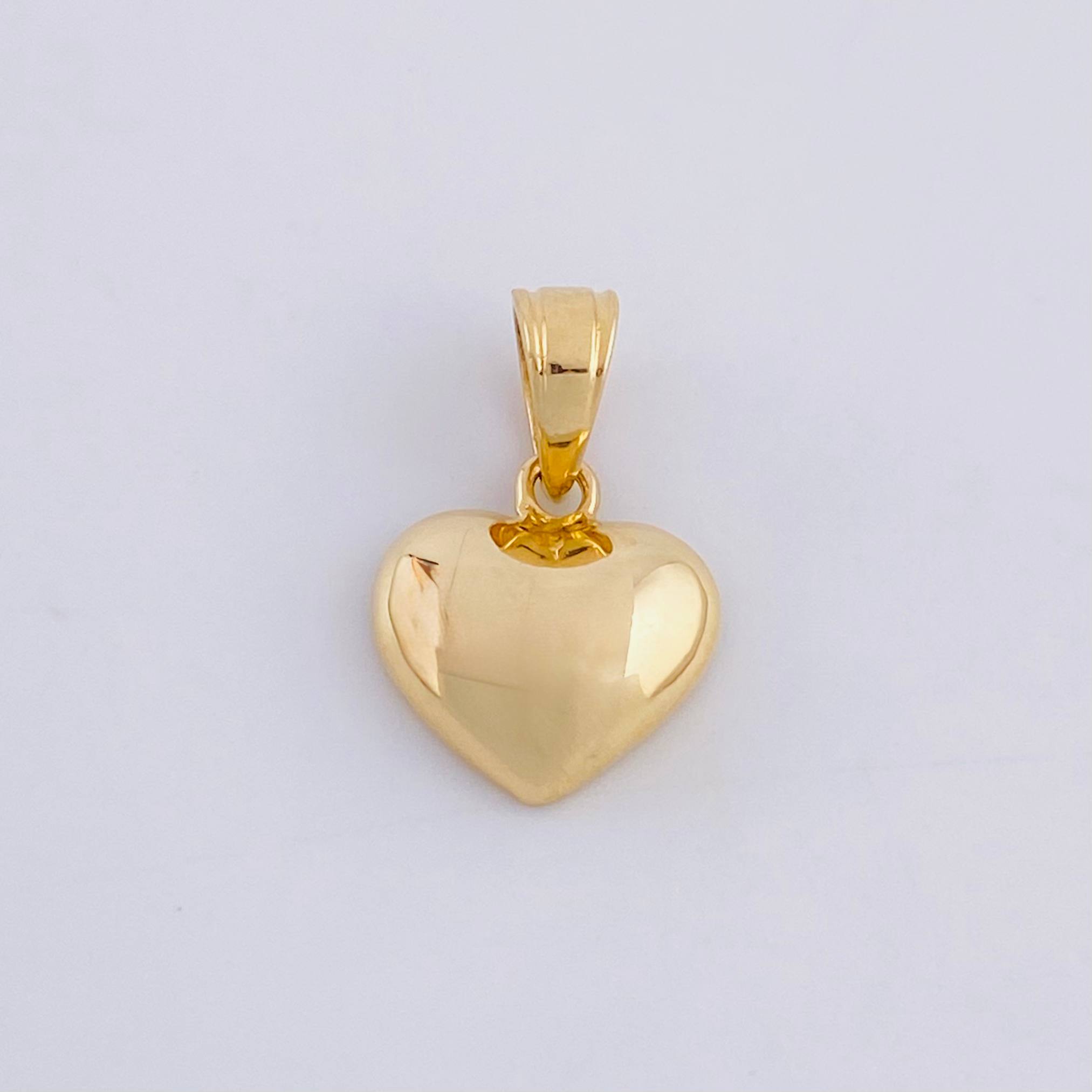 Dije Corazón 0.9g / 1/2 in Oro Amarillo 18K