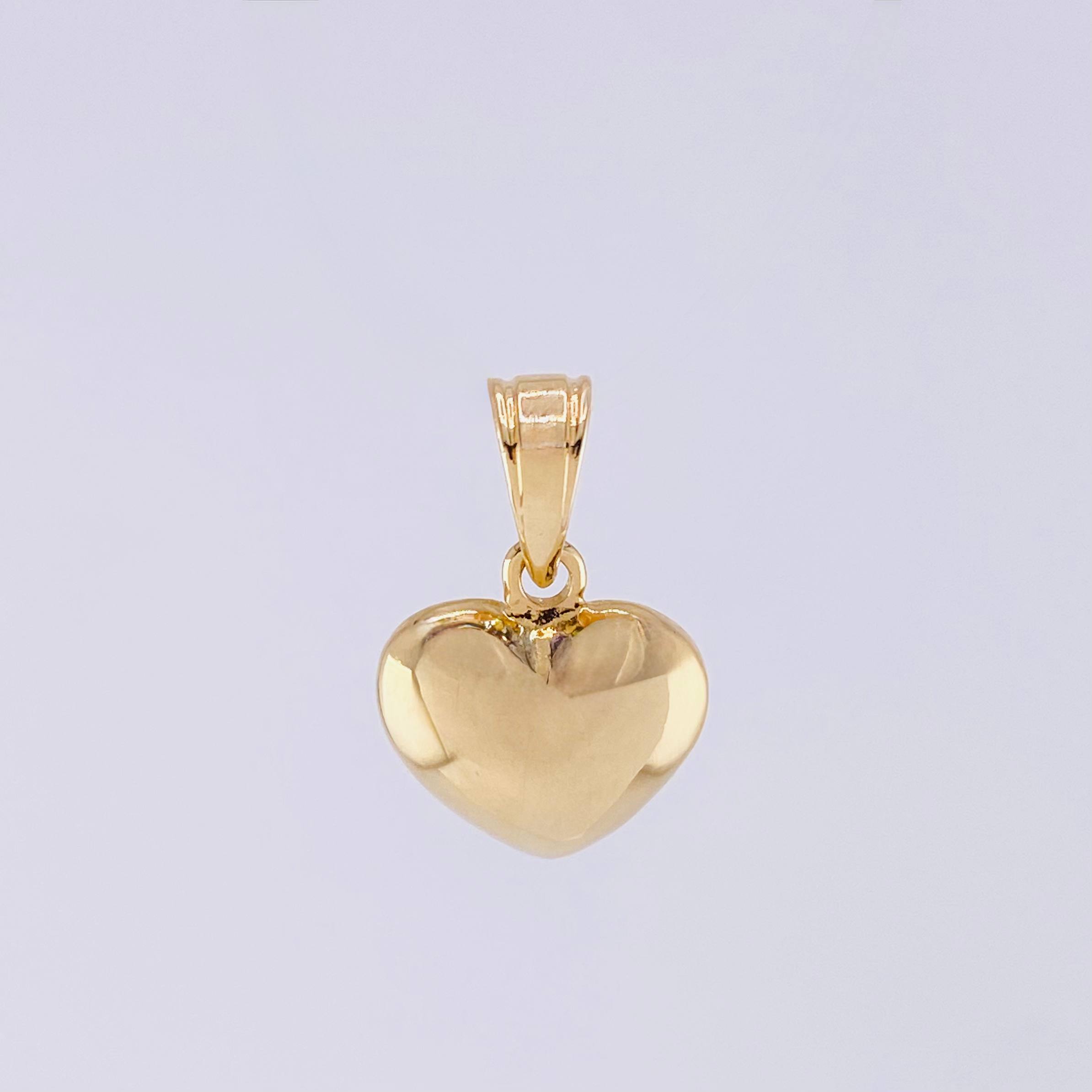 Dije Corazón 0.9g / 1/2 in Oro Amarillo 18K