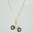 Set Flat Mariner Chain + Bicycle Pendant / 2.55gr / 19 3/4 in Three Colors 18K