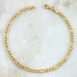 Pulso Figaro 2.5gr / 19cm / 3.3mm Oro Amarillo +1 18K