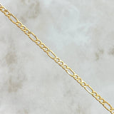 Figaro Bracelet 2.45gr / 20.5cm / 3.3mm Yellow Gold +1 18K