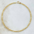 Pulso Figaro 1.45gr / 7 1/4 in / 2.4mm Oro Amarillo +1 18K