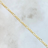 Pulso Figaro 1.45gr / 7 1/4 in / 2.4mm Oro Amarillo +1 18K