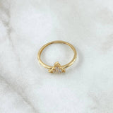 Anillo Flor Trillium 1.45gr / T6 3/4 / Oro Amarillo 18K ©